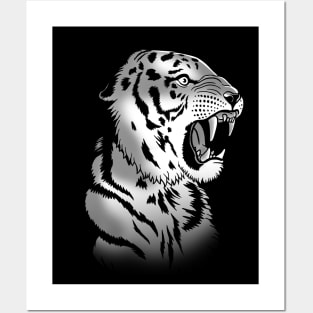 Tiger attack Posters and Art